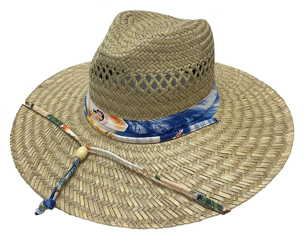 Waikiki Lindu Lifeguard Hat - Summer Straw Hats